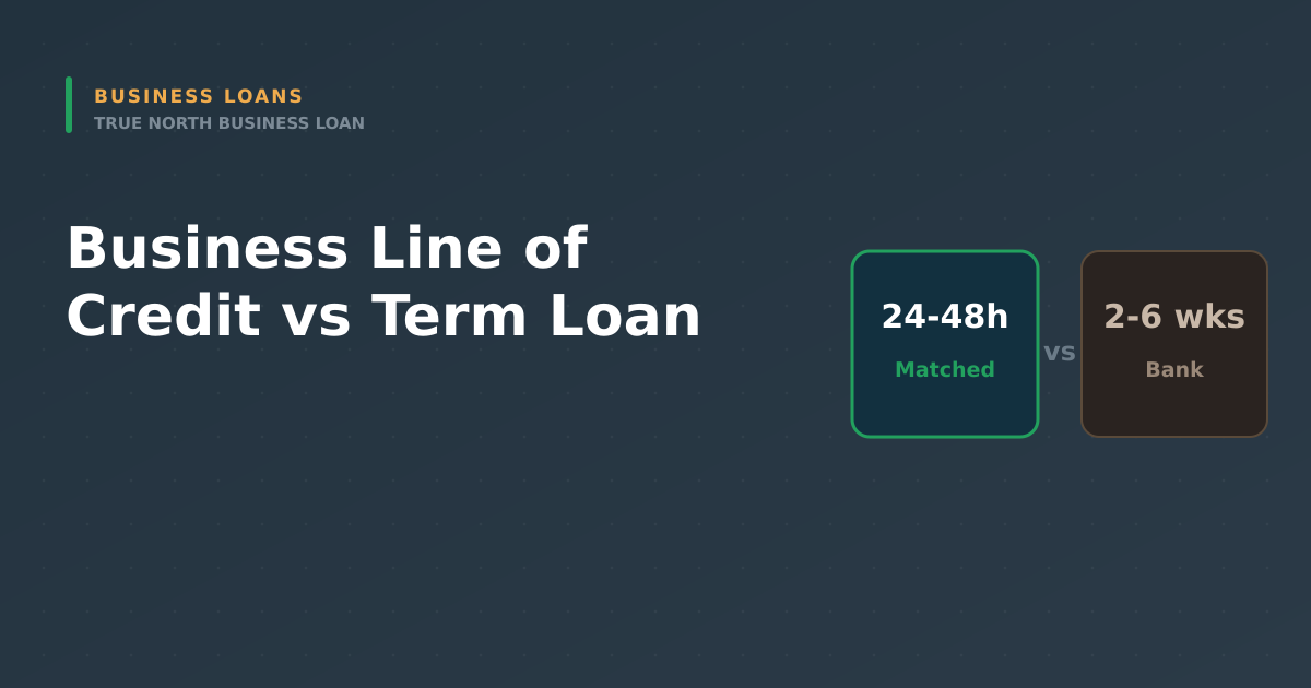 Featured image for Business Line of Credit vs Term Loan: Which Should You Choose? - Canadian business financing guide